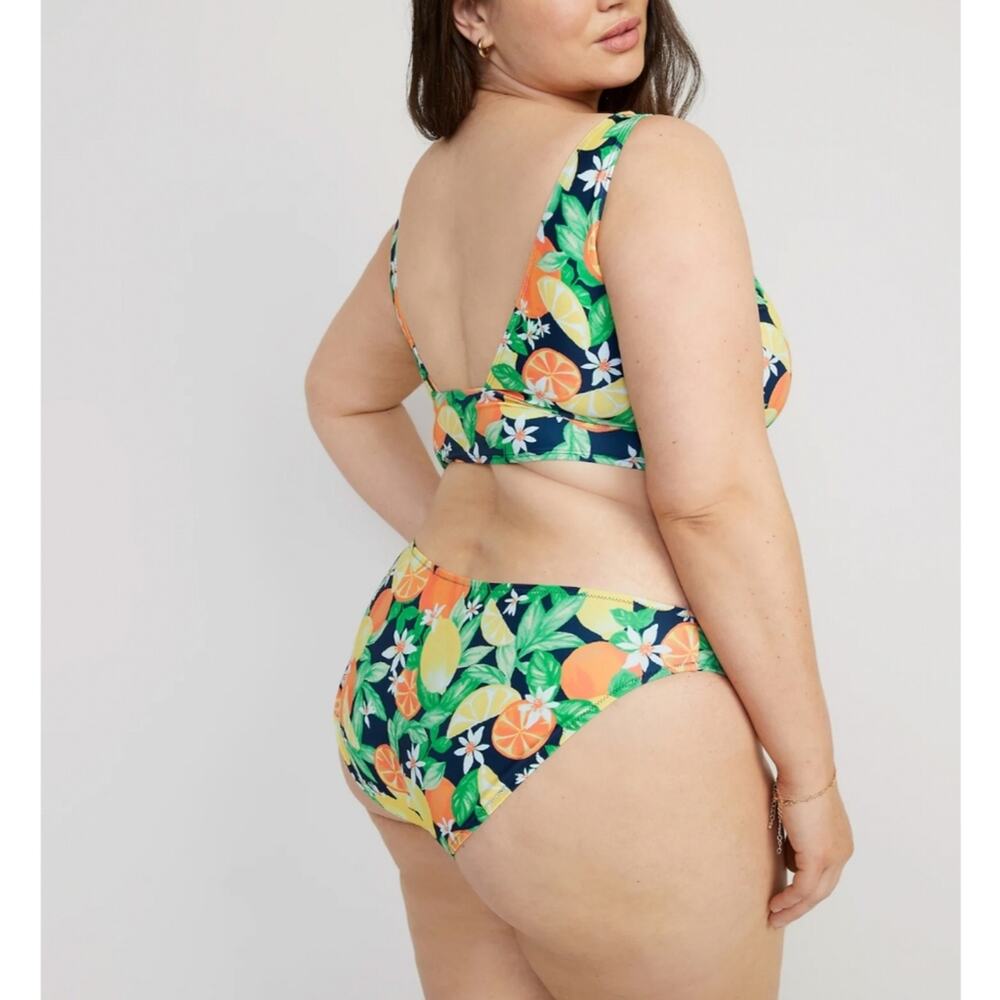 Old Navy Low Rise Classic Bikini Bottoms - 2X NWT Fresh Squeezed Fun